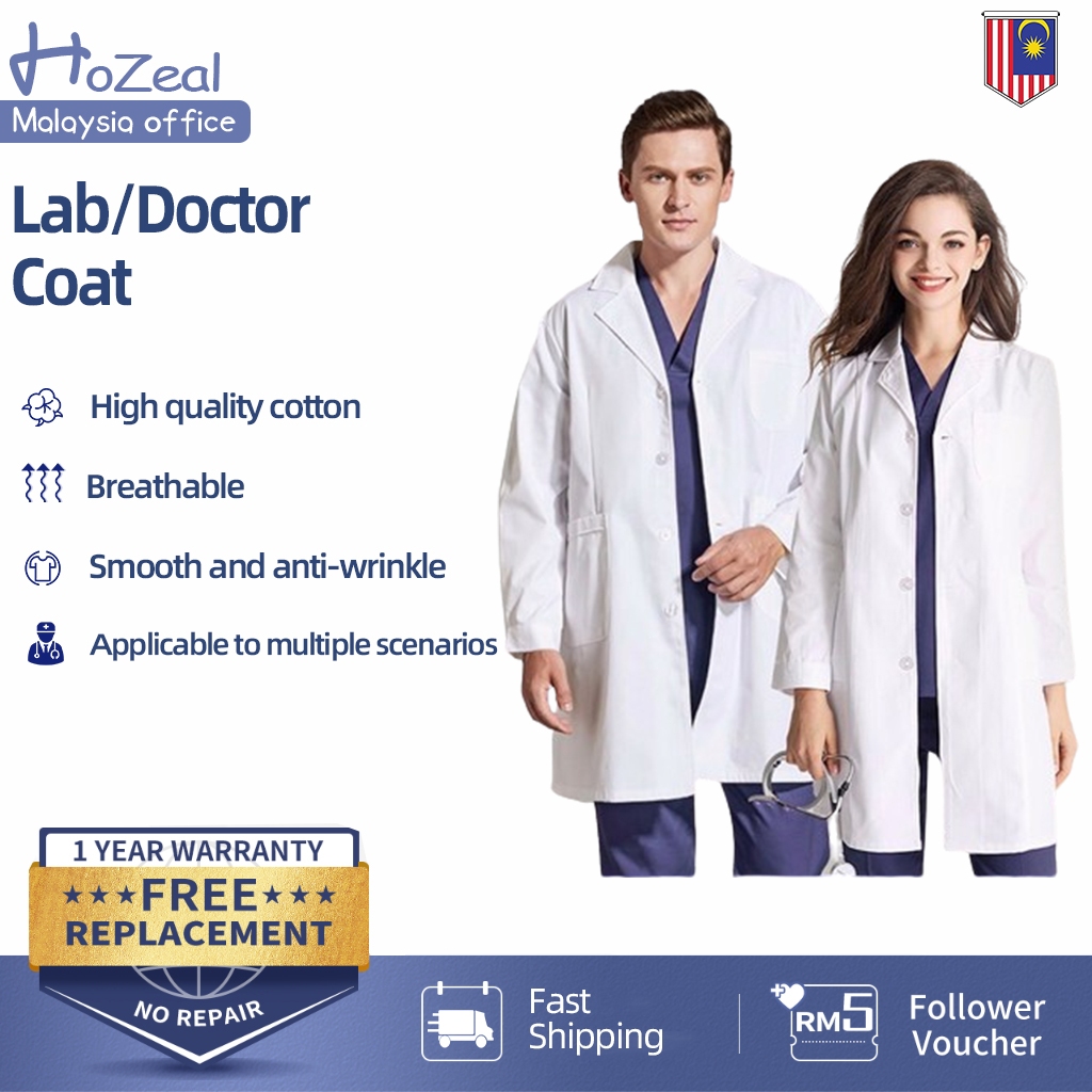 Lab Coat Doctor Coat White Coat laboratory gown lab gown lab coat