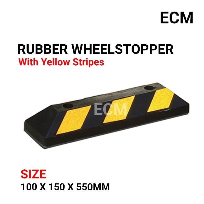 HIGH QUALITY / DURABLE RUBBER WHEELSTOPPER / WHEEL STOPPER / TYRE