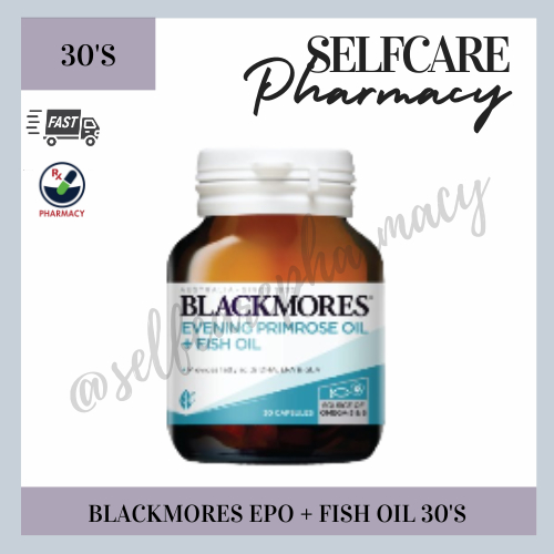 BLACKMORES EPO + FISH OIL SOURCE OF OMEGA-3 &, DHA, EPA & GLA 30'S