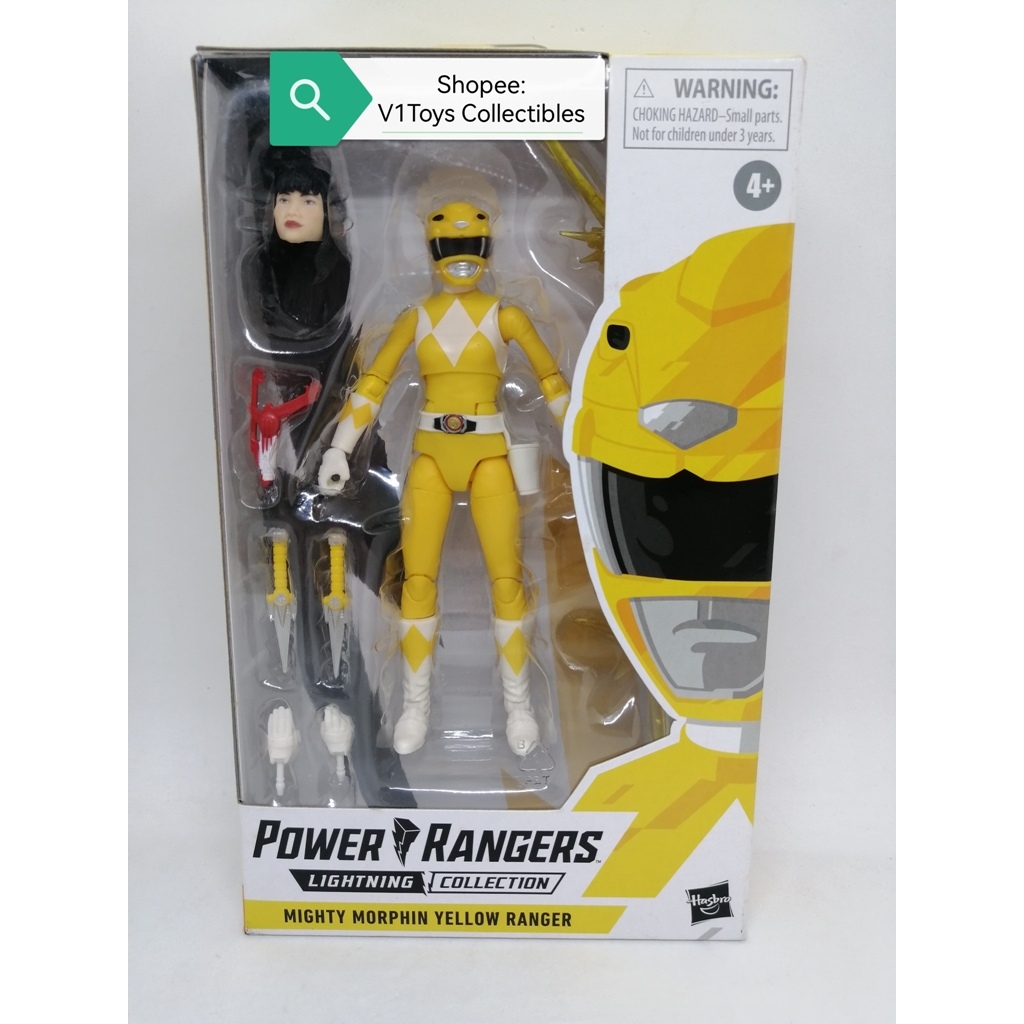 Hasbro Power Rangers Lightning Collection Mighty Morphin Yellow Ranger ...