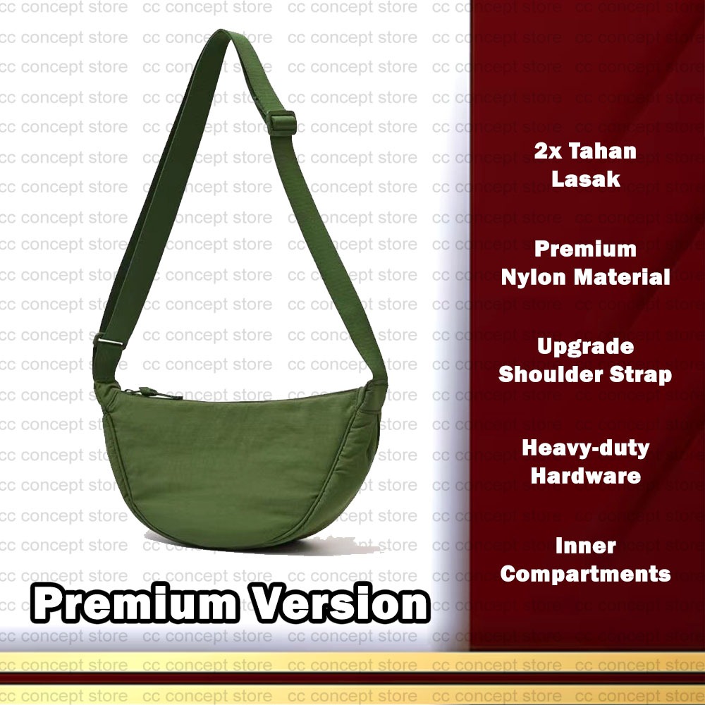 CC CONCEPT New Premium Nylon Sling Bag Crossbody Shoulder Women Men Handbag Tote Bag Beg Silang Wanita Lelaki Viral Shopee Singapore