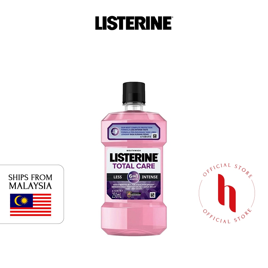 Listerine Total Care Less Intense 250ml | Shopee Singapore