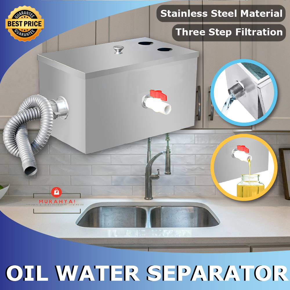 Grease trap kitchen Oil water separator filtration system Stainless ...