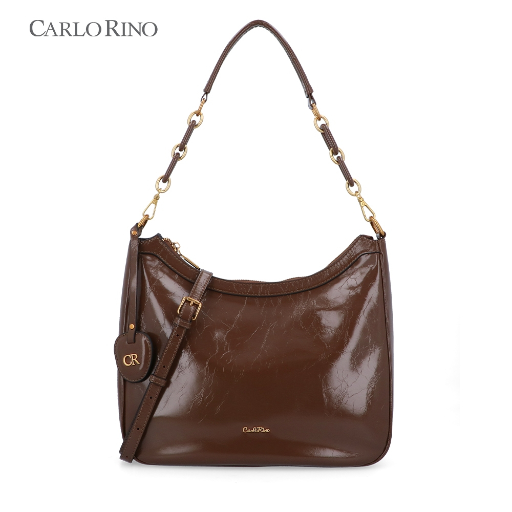 Carlo Rino Brown Venetian Leather Bag | Shopee Singapore