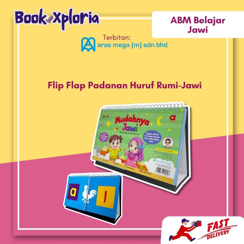 Abm JAWI TADIKA Preschool Easy JAWI - Flip Flap With Rumi JAWI Letters ...