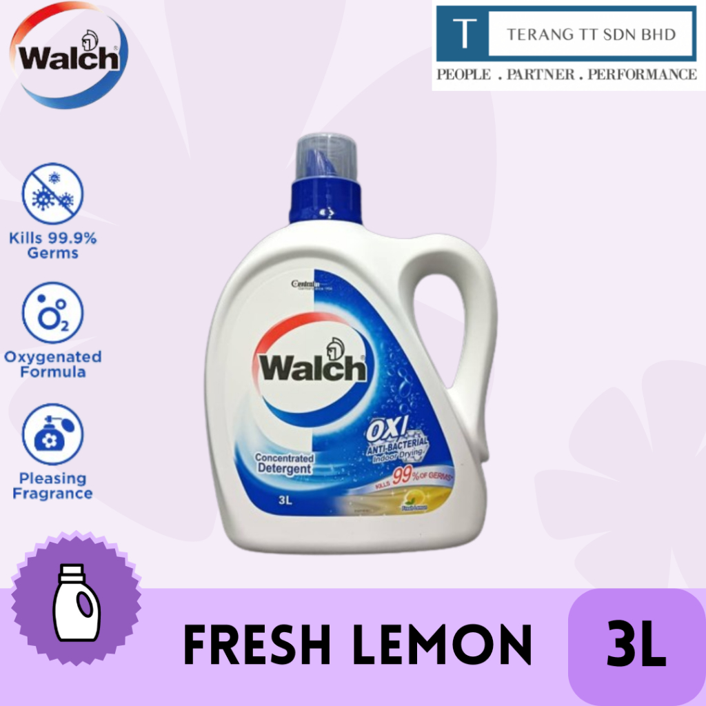 Walch OXI Clean Anti-bacterial Concentrated Detergent (3L) | Shopee ...