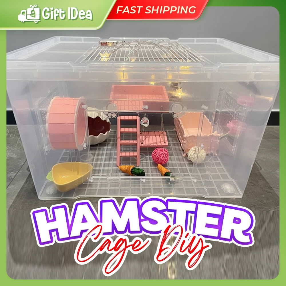 Hamster Bin Cage Accessories DIY Acrylic Window 自制倉鼠籠子配件 | DIY亚克力板 ...