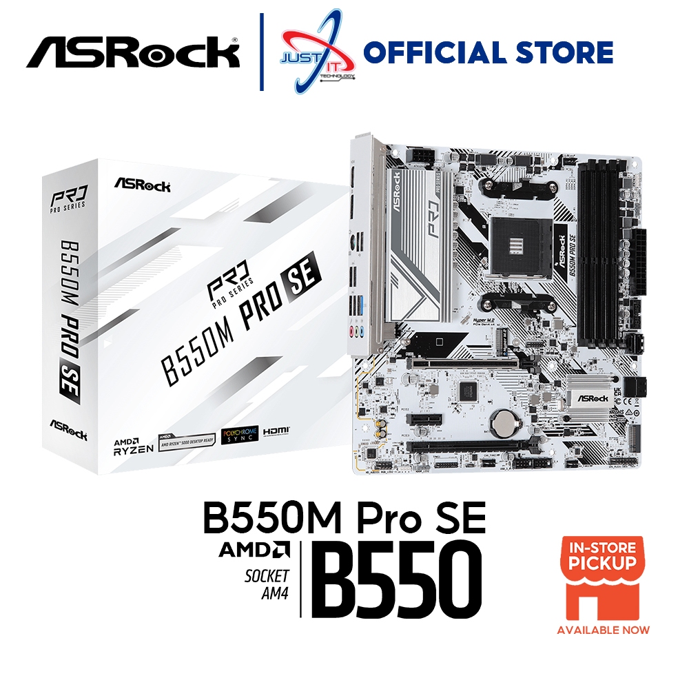 ASROCK B550M PRO SE AM4 MATX GAMING MOTHERBOARD COMBO 5500 5600G