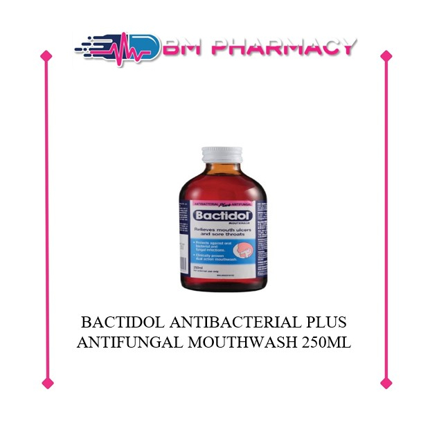 BACTIDOL ANTIBACTERIAL PLUS ANTIFUNGAL MOUTHWASH 250ML Shopee Singapore