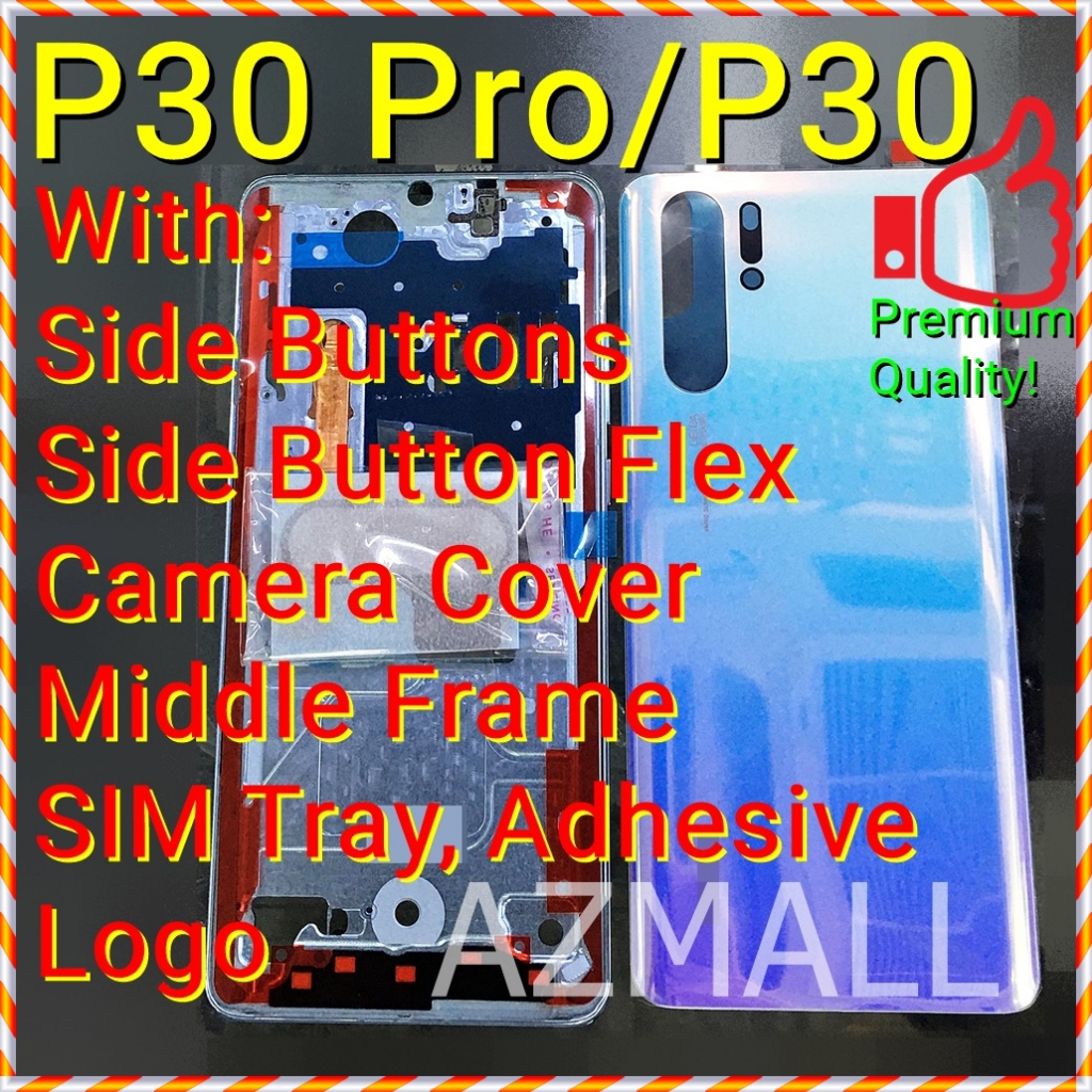 (3 Colors) NEW Full Housing Side Button Middle Frame Battery Cover ...