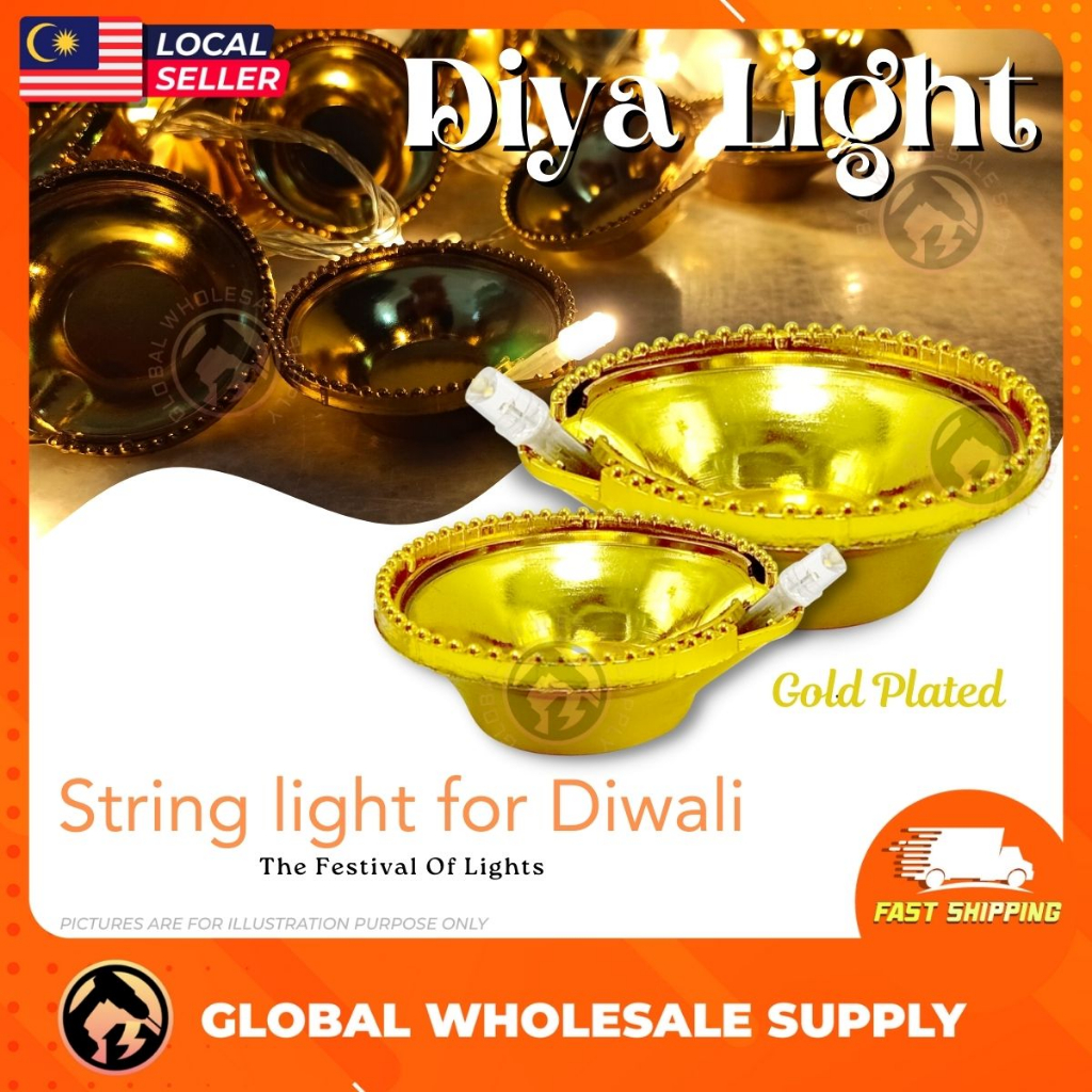 STO20L Deepak Diya LED Fairy String Light Home Diwali Deepavali Light ...