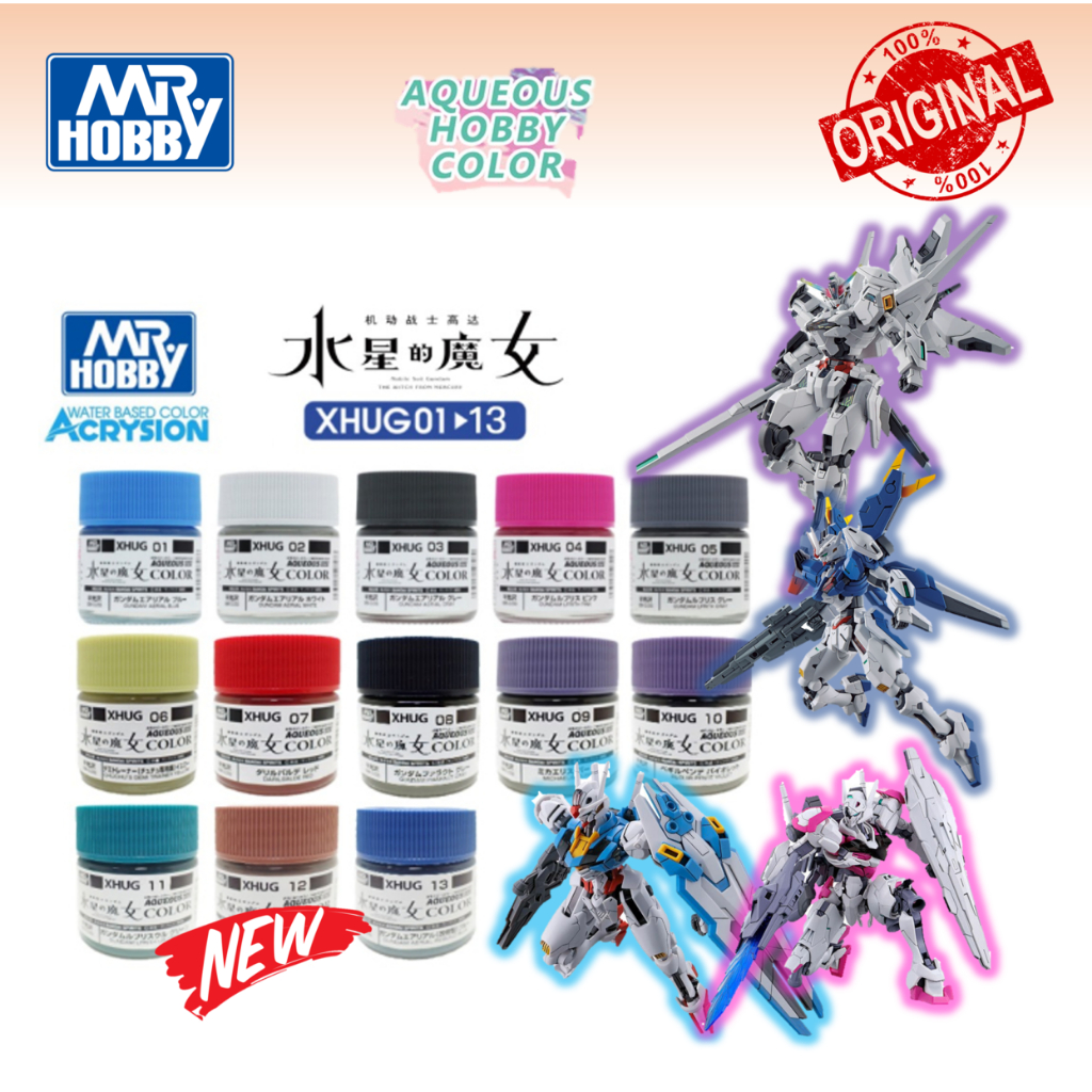 Mr Hobby Mr Color XHUG01- XHUG05 Aqueous Color Gundam Aerial The Witch ...