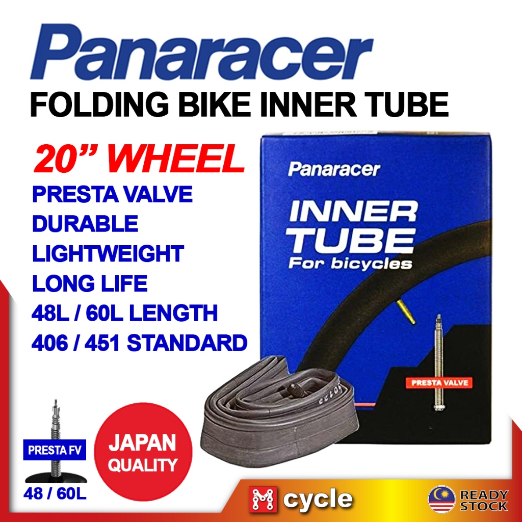 PANARACER Race Japan Inner Tube for Folding Bike 20 inch 28/451 32/451 ...