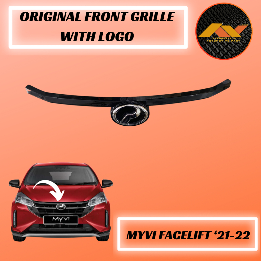 Perodua Myvi 2022 Front Grille Garnish & Logo Shopee Singapore