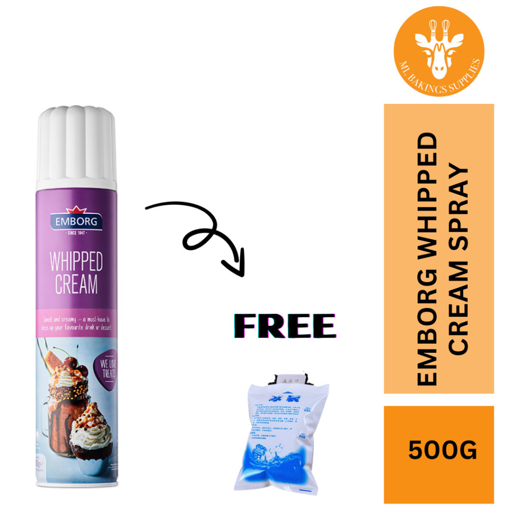 Spray Whipped Cream 500g Whipped Cream Spray (Halal) Free