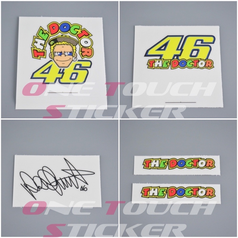 STICKER TANAM THE DOCTOR 46 ROSSI SGV RIDER2 RIDER 2 HALF STENG ...