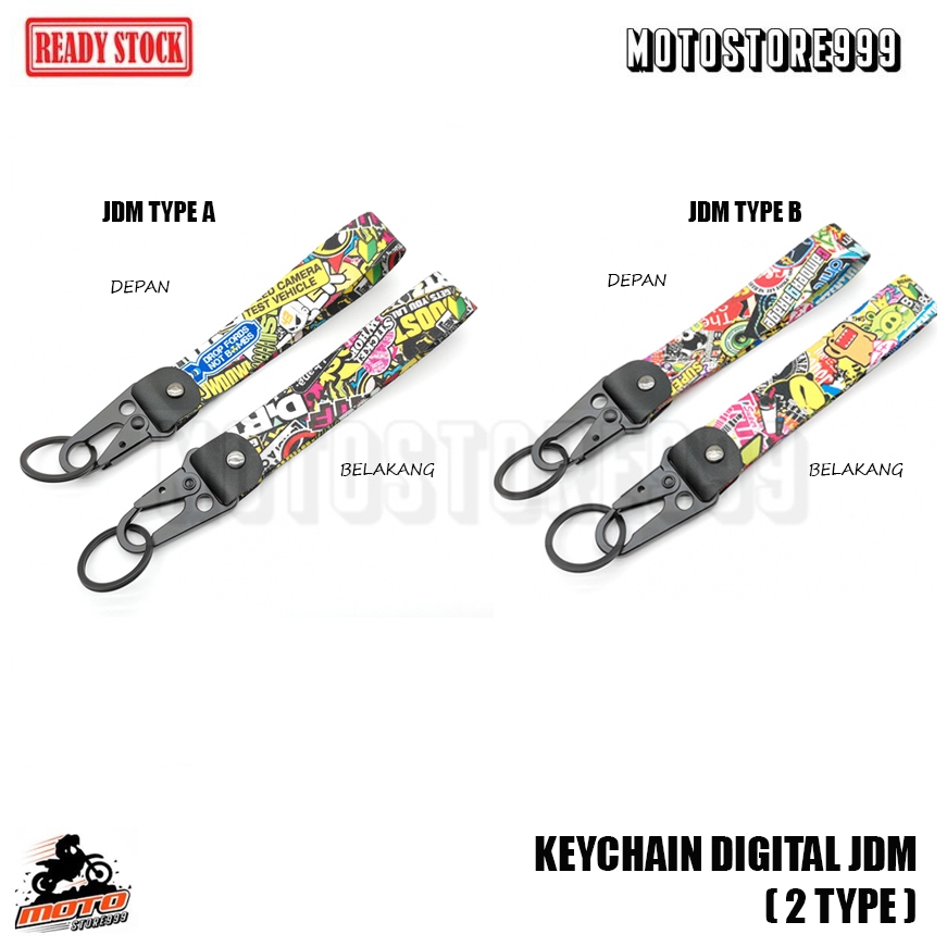 JDM KeyChain Digital Print ( 2 TYPE ) | Shopee Singapore