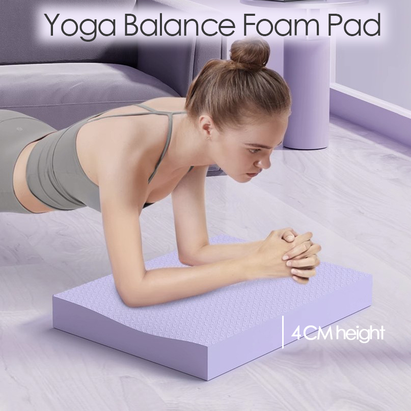 Soft balance pad tpe yoga mat foam exercise pad thick balance cushion fitness  yoga pilates balance board for physical therapy