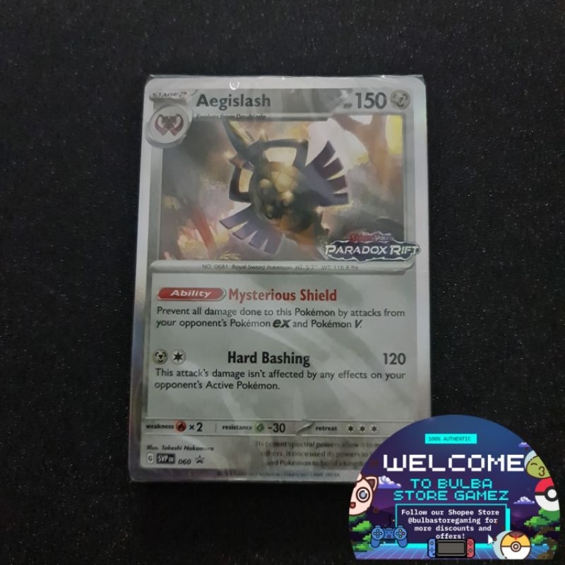 Aegislash SVP060 Sealed Deck Pre Release Paradox Rift PAR SV04 Pokmon TCG  Card Game Scarlet & Violet | Shopee Singapore