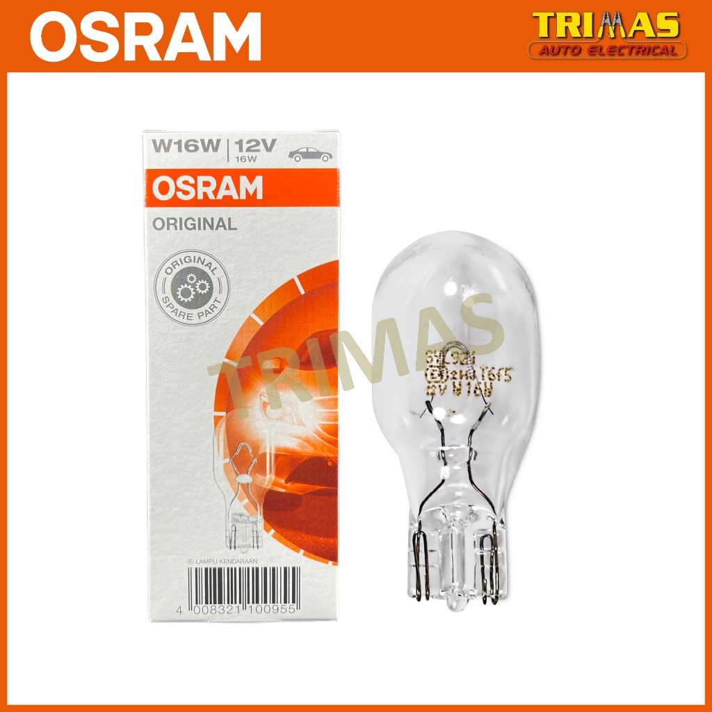 thumbnail image 2 of Brighten Up Your Tail Lights: 2-Pack Osram 921 W16W Halogen Bulbs – Brake, Reverse, Or Indicator 2 of 5