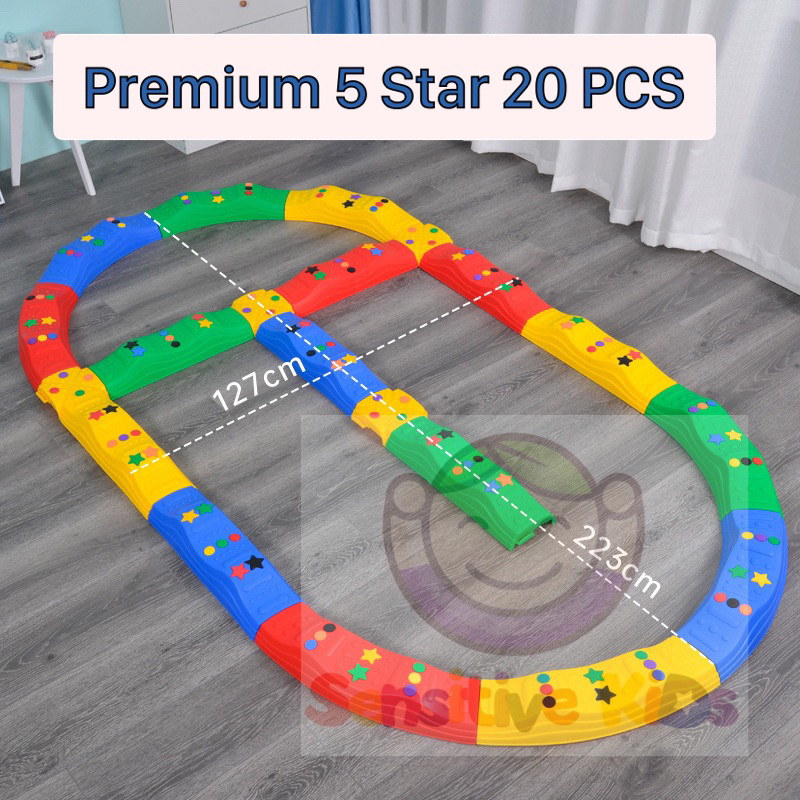 Walking Balance Board 20 Pieces, Sensory Tactile Board, Occupational