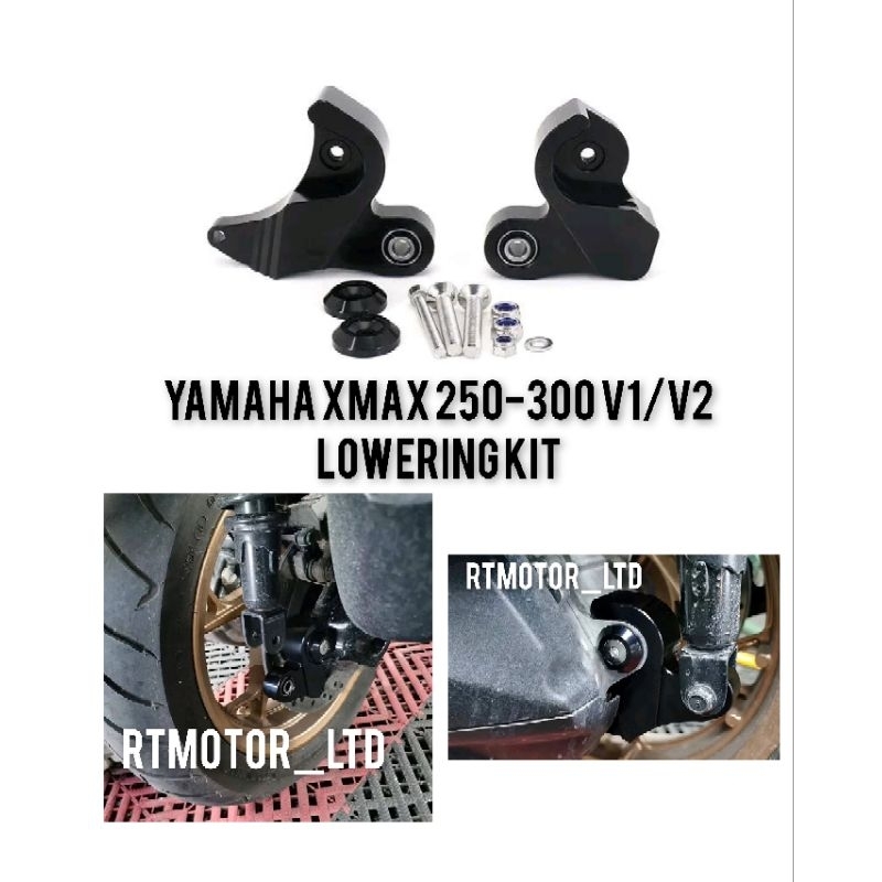YAMAHA XMAX 250 300 V1 V2 REAR MONOSHOCK ABSORBER LOWERING KIT REAR SUSPENSION LOWER LINK KIT