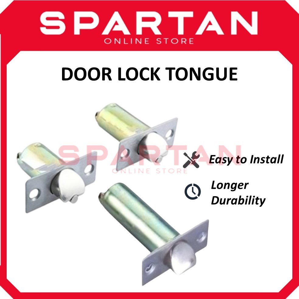 Cylindrical Door Lock Tongue Latch Tongue 60mm / 70mm / 90mm Cylinder