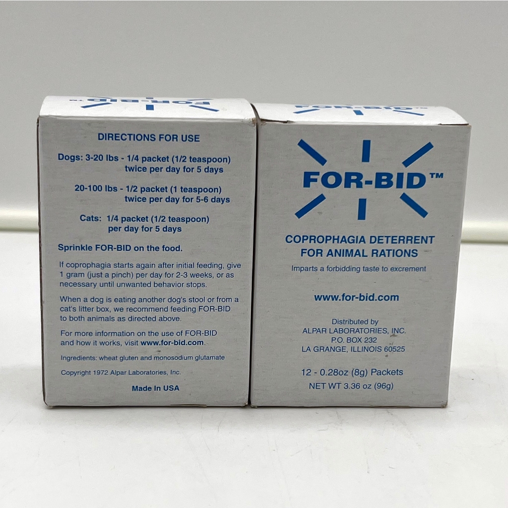 Forbid stool eating preventative sales