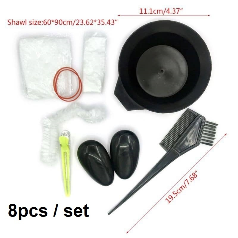 Tool for Hair Dyeing Kit with 8 pcs Hair color tools dye hair tools 8 ...