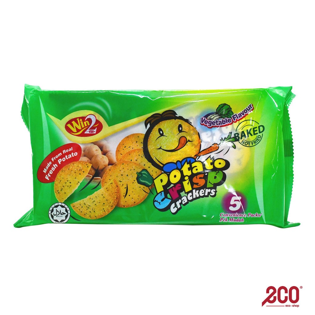 100g Win2 Win Win Baked Potato Crisp Vegetable Flavour HALAL | Shopee ...