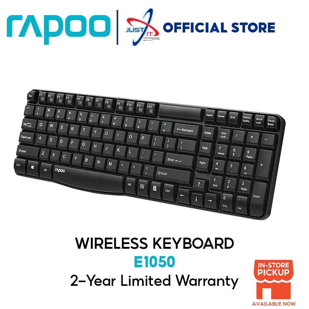 Rapoo E1050 Wireless Keyboard Shopee Singapore 3080