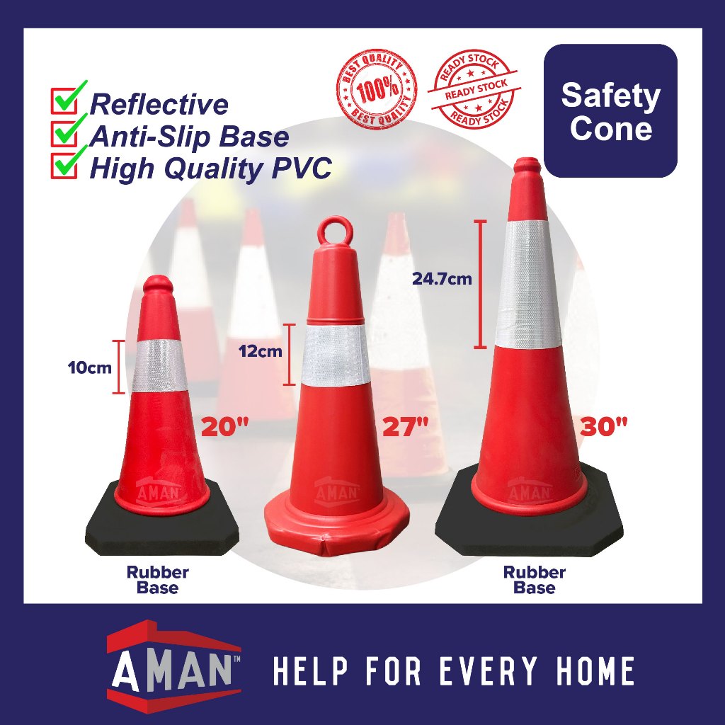 PVC Reflective Signal Warning Safety Cone Reflective Line Traffic Cone ...