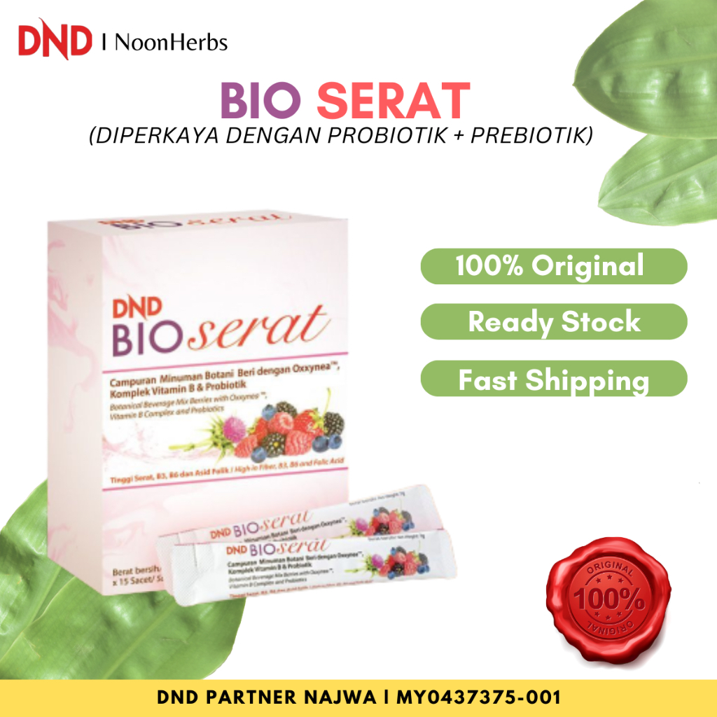 Dr NOORDIN DARUS DND BIO FIBER DRINK PROBIOTICS & PREBIOTICS | Shopee ...