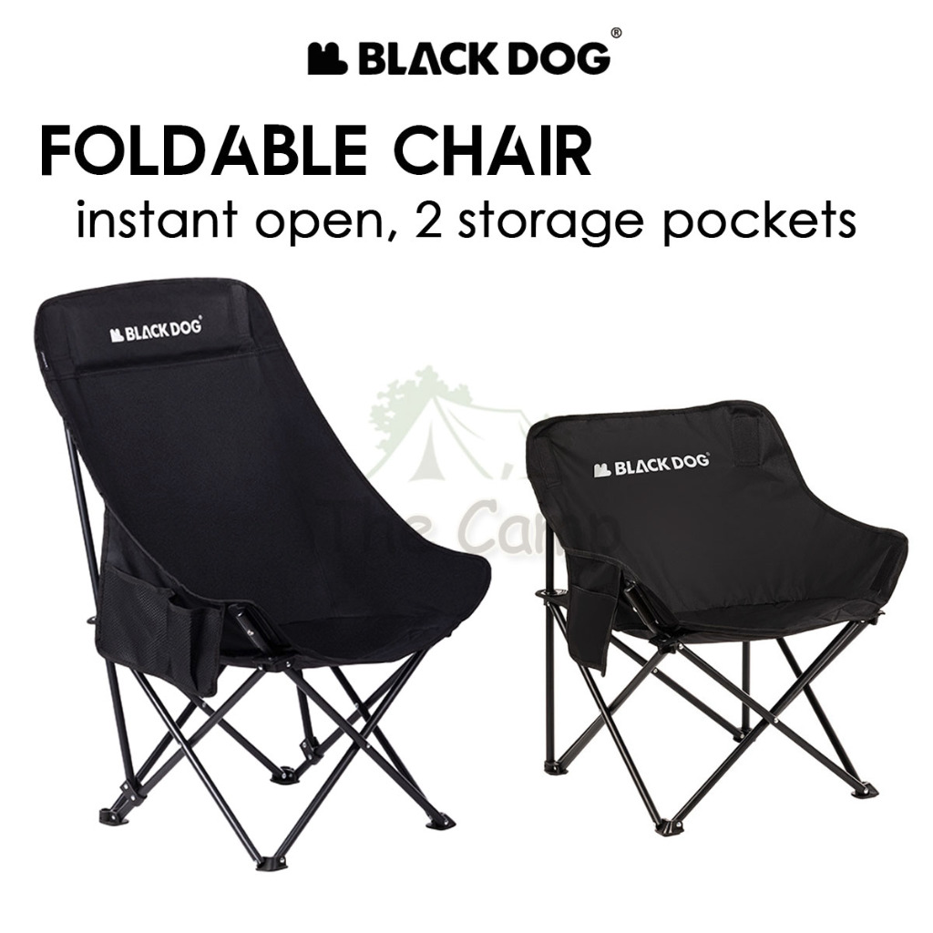 Blackdog Foldable Chair Camping Outdoor Foldable Folding Moon Chair Tent Table Flysheet Black CBD2300JJ020 CBD2300JJ026 Shopee Singapore