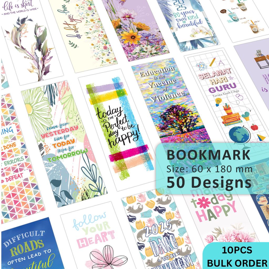 2025 10pcs Bulk Order BOOKMARK CALENDAR 2025 / / / CALENDAR