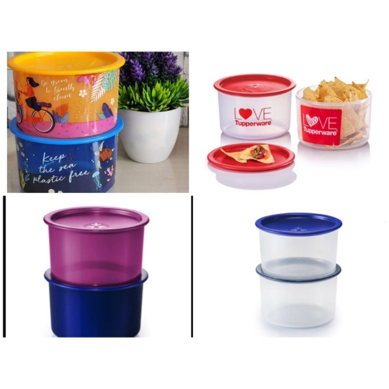 Tupperware eco love one touch topper (2) 940ml | Shopee Singapore