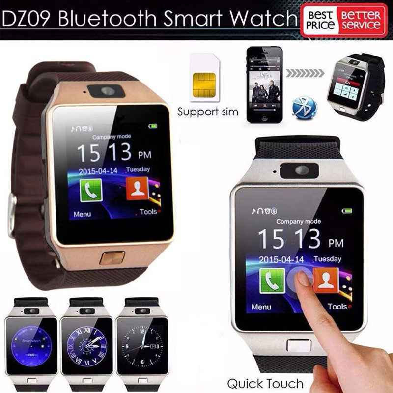 Smart Watch DZ09 Sim card TF Camera Bluetooth Smartwatch Shopee Singapore