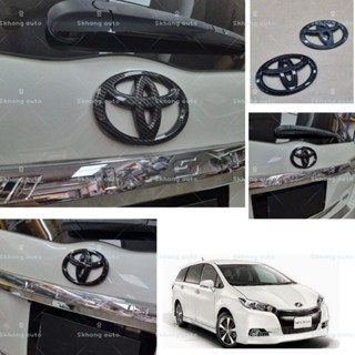 toyota wish 2009 2019 zge20 car logo emblem frame carbon fiber pnp accessories skhongauto Shopee Singapore