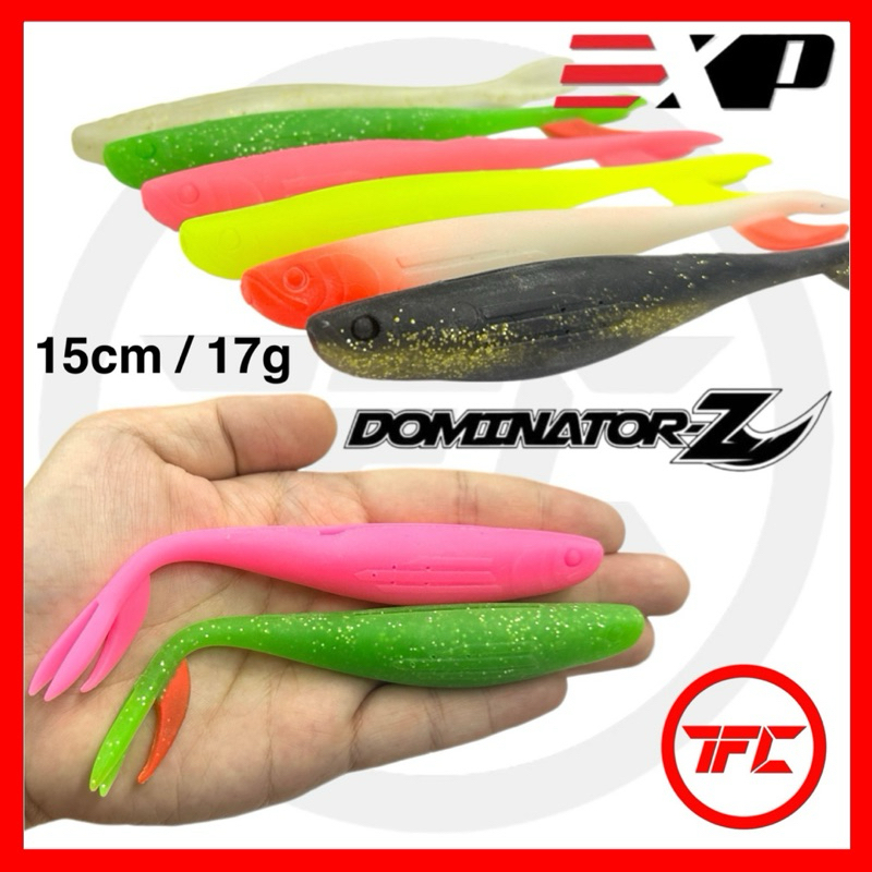 EXP DOMINATOR-Z 15cm 17g Soft Plastic Lure Bait Noisy Shacker Top Water ...