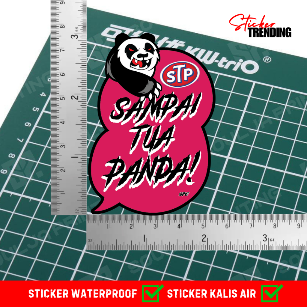 Sticker Until Old Panda | Std099 | Shopee Singapore