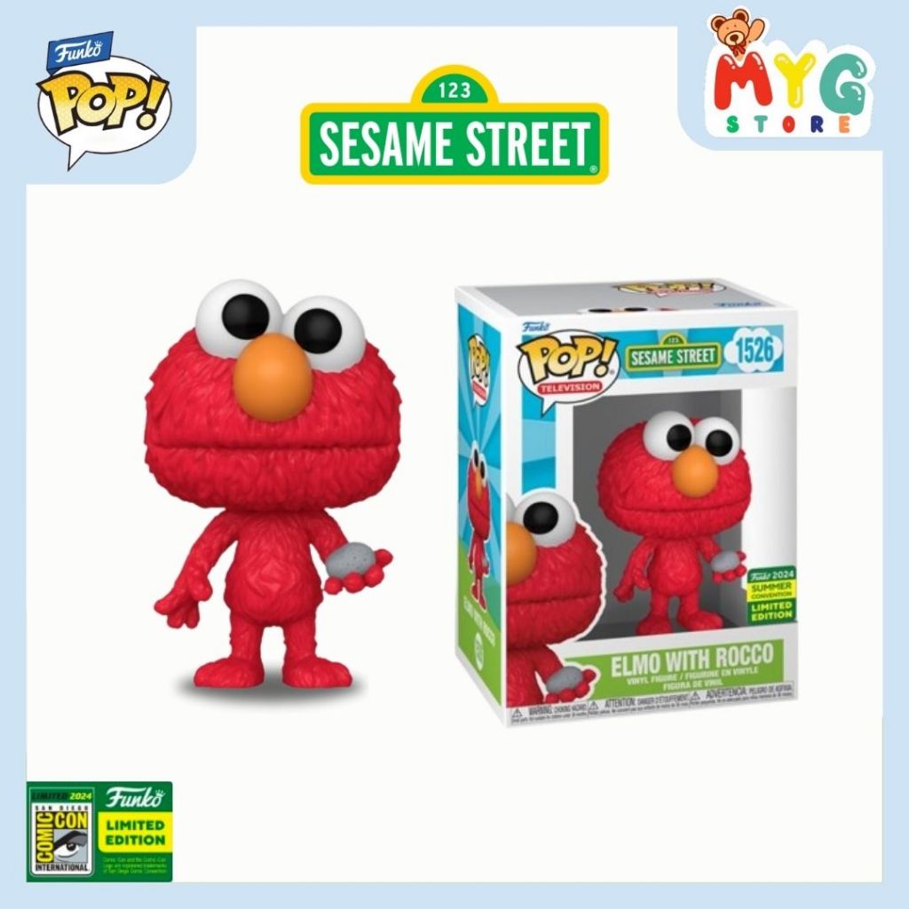 Funko Pop SDCC 2024 Sesame Street Television Elmo With Rocco 1526 78444 ...