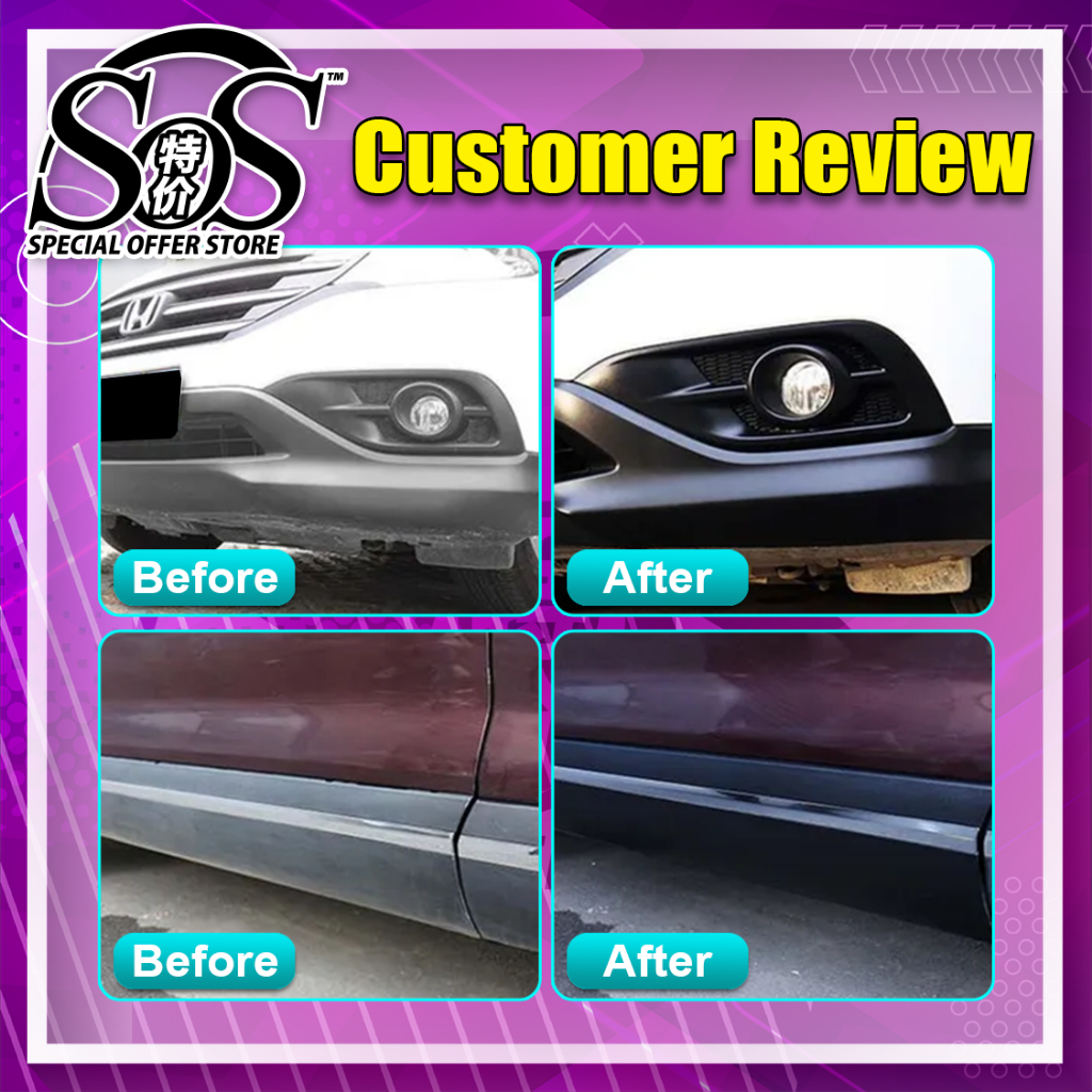 Product image SPD Super Black Car Plastic Restorer Plastic Magic Oil Black Paint Plastic Back to Black Pemulih Plastik Hitam 塑胶黑色还原剂 5
