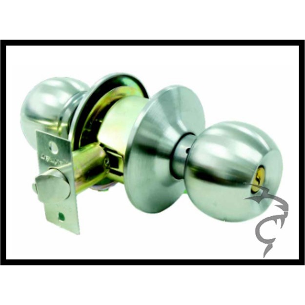7871 DELUXE Stainless Steel/ Antique Cooper Cylindrical Door Lock Set ...