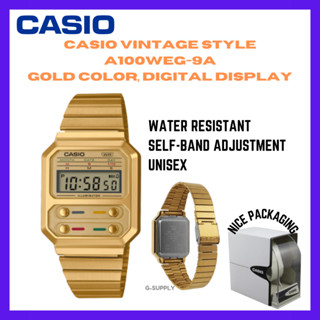 UNISEX Casio A100WEG 9AVDF A100WEG 9AV A100WEG 9A A100WEG 9 A100 Unisex Casual Shopee Singapore