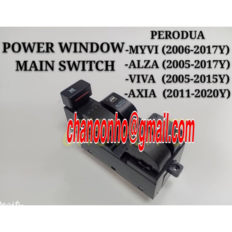 84820BZ010 POWER WINDOW MAIN SWITCH OEM PERODUA MYVI 1.3/MYVI LAGI