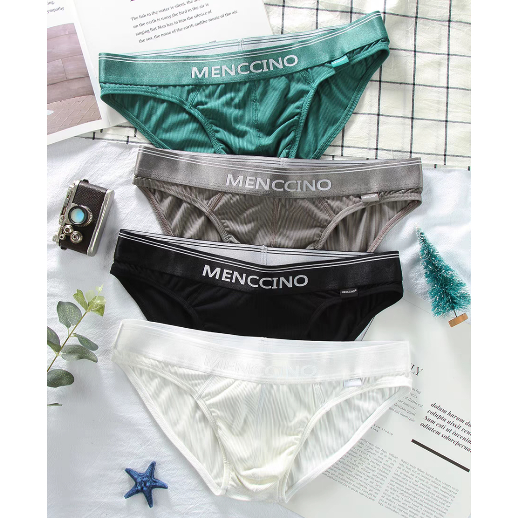 Menccino - Milky White Underwear Brief MC8131 | Shopee Singapore