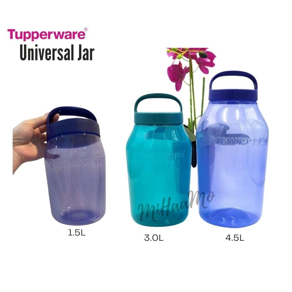 Tupperware Universal Jar 4.5L 3.0L 1.5L Bekas Kedap Udara dan Air Tight ...