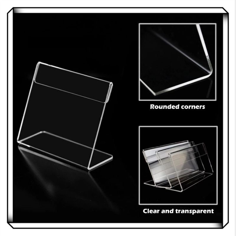 ((MKitchenware) Acrylic Card Stand Card Display Acrylic Price Tag ...