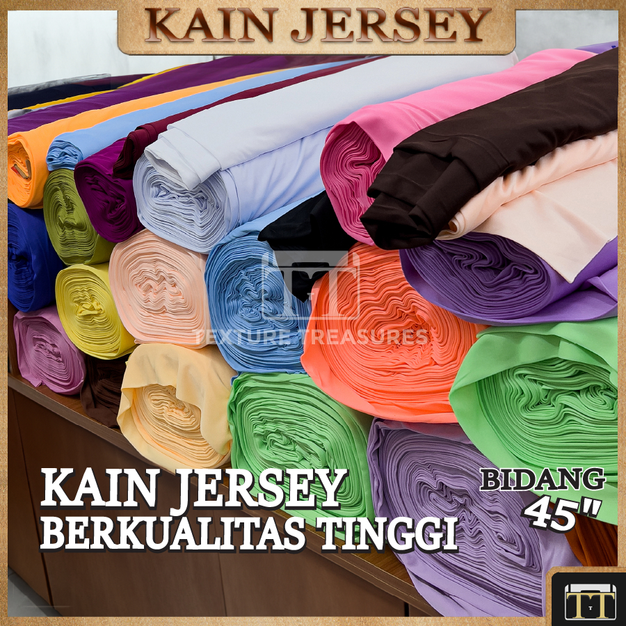 BEST QUALITY Kain Jersey (JC) 60 Inch Interlock Kain JC Kosong Kain ...