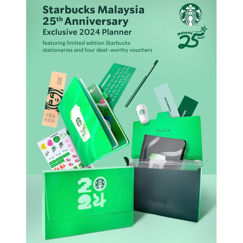 Starbucks Planner 2024 25th Anniversary Exclusive Shopee Singapore